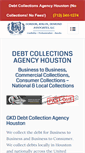 Mobile Screenshot of debtcollectionsagencyhouston.com